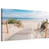 murando - Quadro Moderno per Camera da Letto, Paesaggio Mare, 120x40 cm | Chiodi Inclusi, 1 Pezzo, Pannelli Decorativi per Pareti, Decorazione da Parete, Resistenti Allo Sbiadimento