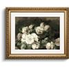 HUARCEY Immagini su Tela con Cornice Dorata, Quadri Vintage, Decorazione Classica per Soggiorno, Camera da Letto, Cucina, Decorazione Estetica in Stile Casa di Campagna, Dipinti di Fiori in Cotone