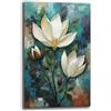 Printerland Quadri Moderni Soggiorno Verticale FIORI Quadro moderno FIORE da Parete grande XXL Stampa su tela Canvas Decorazione Murale muro Arredo Camera da letto Cucina (11, 40x70 cm, Canvas intelaiato)