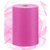 Swpeet Rotolo di tessuto in tulle, 15,2 cm x 91,4 m, colore rosso pesca, bobina di nastro in tulle, rete trasparente in poliestere, per fai da te, decorazioni di compleanno