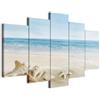 murando - Quadri Moderni per Camera da Letto Matrimoniale, Estate 150x75cm | Chiodi Inclusi, 5 Pezzi, Quadro Moderno, Componibili, Decorazione da Parete, Resistenti Allo Sbiadimento, Produzione Europea