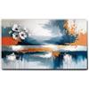 Giallobus - Quadro - 43 - Silver flowers - Tela Canvas Telaio Standard - 70x40 - Pronto da appendere - Quadri moderni per la casa