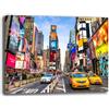Printerland Quadro Moderno New York Manhattan America USA Quadri moderni soggiorno da Parete XXL grande Stampa su tela Canvas Decorazione Murale muro Arredo Camera da letto Cucina (1, 50x70 cm)