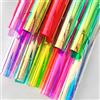 XHT 10 pezzi A4 olografico trasparente PVC irridescente vinile specchio pellicola laser artigianato cucito fai da te borsa gioielli 30 x 21 cm (colore: serie)