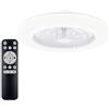 Philips LED Amigo, Ventilatore da soffitto con luce, Bianco | SceneSwitch, 20 W + 40 W, Telecomando incluso, Tre livelli di luminosità, Luce uniforme, Design moderno