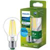 PHILIPS Ultra Efficient - Ultra energy saving lights, LED light source, 75W, A60, E27, cool white, clear