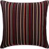 The HomeCentric Rosso 30x30 cm Seta Federa Divano, Fodere per cuscini Accent, Moderno A strisce Designer Toss Pillows - Striped Right