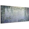 murando - Quadro Moderno per Soggiorno Grandi, Claude Monet Ninfee 100x40cm | Chiodi Inclusi, 1 Pezzo, Pannelli Decorativi per Pareti, Decorazione da Parete, Resistenti Allo Sbiadimento