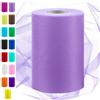 Swpeet 6 Pollice da 100 Yards Light Purple Tulle Tessuto Roll, Tessuto Spool Tulle Nastro, Netting Poliestere Spool per DIY Handmade Festa di Compleanno Decorazioni Matrimoniali Forniture di