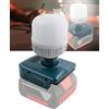 TPDL Lampada senza fili per batteria Bosch GBA 18 V, lampada da lavoro 12 W con lampadine E27 regolabili 1300 lm, luminosità regolabile, per sistema Bosch Professional
