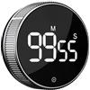 Blue Snail BlueSnail Cucina Timer con LED Digital Display Smart Efficana per Home Classroom Palestra Ufficio, Volume e Luminosità Regolabile Timer di produttività (Pyramid Silver)