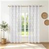 Ystyle Tende per Interni Voile Semi Trasparenti 2 Pezzi con Occhielli, 140x300cm, Tenda a Panello Tende Leggere Morbida per Camera da Letto Cameretta Bambini e Soggiorno Moderne, Lilla