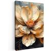 MuchoWow© Quadri Moderni Soggiorno Poster Da Parete Decorazioni Muro | 40x60 cm - Salotto Quadro Grande Foto Con Cornice Stampe Su Tela Camera Da LettoFiori - Oro - Arte - Nero - Moderno