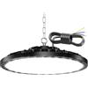 TASINUO Faretto LED 200W 20000LM UFO Lampada Officina Industriale 1 Pezzi | 6500K Bianco Freddo Lampada da Garage, IP65 Impermeabile Faro LED, Plafoniera LED per Garage Magazzini Fabbrica Palestra