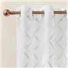 Ystyle Tende per Interni Voile Semi Trasparenti 2 Pezzi con Occhielli, 140x300cm, Tenda a Panello Tende Leggere Morbida per Camera da Letto Cameretta Bambini e Soggiorno Moderne, Bianco