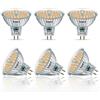 WSMCN GU5.3 LED Lampadine bianco caldo 2700K MR16 6.5W equivalente a 50W alogena, 615LM soffitto lampada, AC/DC 12V Non-Dimmerabile, angolo del fascio di 120°, Faretto senza sfarfallio, pacco da 6