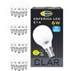 CLAR - Lampadine a LED E14 6W, Led Sfera Luce, E14 Lampadine, Lampadine Senza Fili, Lampade Led Piccole, Lampadine Led Luce Naturale E14 6W (Pack 20)