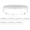 ledscom.de 8x lampadine LED GX53, bianco caldo (2700 K), 10,6 W, 1038lm, 115°, opaco