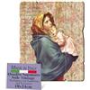F.LLI BONELLA Fratelli Bonella - Quadro Madonna con Bambino Vintage - Legno di Pioppo, Spessore 8 mm - Per Camera da Letto 19x24 cm