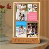 toyofmine Targa Foto Personalizzata -con Foto in Acrilico | Glass personalizzato con Base - Compleanno San Valentino Fidanzati Matrimonio Anniversario Natale (5 taglie: 15-40 cm)