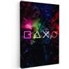 MuchoWow© Quadro Su Tela Grandi Dimensioni Quadri Moderni Soggiorno Stampa | 80x120 cm - Di Foto Decorazione Camera Letto Da Parete Con Cornice DipintiArte - Gaming - Neon - Moderno