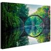 Visario quadro su tela Teufelsbrücke paesaggio 80x60 cm 4013