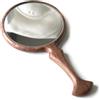 xjwoodsmart Artigianato a specchio in legno con manico, noce