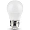 V-TAC, VT-5124, Lampadina LED E27 5W G45 Compatibile con Google Home e Amazon Alexa Tramite App Smart RGB e 3 in 1 Dimmerabile