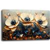 Printerland Quadri Moderni Soggiorno FIORI Papavero Quadro moderno FIORE Papaveri da Parete Stampa su tela Canvas Decorazione Murale muro Arredo Camera da letto Cucina (10, 40x70 cm, Canvas intelaiato)