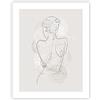 ARTTOR Stampa da Parete Senza Cornice 40x50 cm Astratto Bianco e Nero - 5090 - P2X | Donna Indietro Poster da Parete Poster Decorativo Decorazione da Parete Arte Poster Moderno Soggiorno Camera da Letto ARTTOR