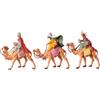 Holyart Presepe Fontanini: Set tre Re Magi a cammello presepe 4 cm Fontanini