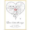 Metahoga Personalizzato Dove Tutto è Iniziato Mappa del Cuore Stampa | Regalo di anniversario e matrimonio per ragazzo e ragazza,idea per San Valentino, Manifesti A4/A3 con o senza cornice