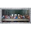 oggettando QUADRO Ultima Cena stampa su tela con decoro a mano Arredo soggiorno salotto camera da letto cucina ufficio bar ristorante Regalo utili, originali ed economic. (Silver, 100x50cm)