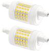 Akynite LED R7S 78 mm, 15 W dimmabile, luce fredda 6000 K, 1500 lm, ricambio AC 220-240 V, per plafoniera, 2 pezzi