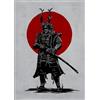 HMDKHI Empire Interactive - Poster giapponese Bushido, personaggi giapponesi dei ninja samurai, senza cornice (JP-01, 1 pezzi, 40 x 60 cm)