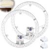 Vaileal Kit di Conversione LED da 36 W per Plafoniere: Modulo Con Scheda e Magneti di Fissaggio, Lampada ad Anello Ø 23 cm (Bianco)