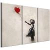 LUMASOUL Quadri Moderni Soggiorno - Quadri Camera da Letto Motivo Natura - Poster da parete con cornice in legno e telaio - Stampe da Parete 120x80 cm Banksy