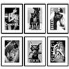 Milk And Coffee Lab MilkAndCoffeeLab® Set 6 Poster Fashion, Immagini Glamour, stampe artistiche, marchi di moda, decorazioni per pareti casa, soggiorno, camera. Senza cornice. (Fashion Brands b/n, A4 cm 21x29,7)
