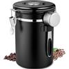 Frasheng Barattolo caffè Ermetico,Contenitore in Acciaio Inox,Valvola Unidirezionale Contenitore Sottovuoto,con Un Quadrante della Data E Misurini Gratuiti per Conservare Il caffè Fresco in Chicchi