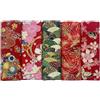 aufodara 5 Pezzi 40 x 80 cm Tessuti Tessuto Cotone Stoffa Stile Giapponese Tessuto Abbronzante Patchwork Cucito Creativo Stoffe a Metro Materiali per Hobby Creativi Quilting Tessuto (Rosso)