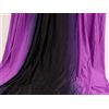 Generic Tessuto spandex sfumato a 2 toni per abbigliamento latino e abbigliamento sportivo, 150 cm al metro (viola-nero-viola)