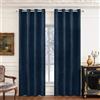 Ystyle Tende Oscuranti per Interni 2 Pezzi, 140x200 CM, Blu Scuro | Tende con Anelli Velluto Moderne, Tenda Termica Isolante Freddo e Caldo, Curtains Ideali per Camera da Letto e Soggiorno