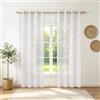 Ystyle Tende per Interni Voile Semi Trasparenti 2 Pezzi con Occhielli, 140x300cm, Tenda a Panello Tende Leggere Morbida per Camera da Letto Cameretta Bambini e Soggiorno Moderne, Rosa
