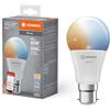 LEDVANCE Lampada LED intelligente con tecnologia WiFi, B22d-base ottica opaca,Colore della luce modificabile (2700K-6500K), 806 Lumen, sostituzione delle lampade 60W, 1-Confezione
