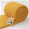 Amazinggirl Minky Tessuto al Metro 1 M x 160 cm Peluche Poliestere - Stoffa da Cucire Morbidissima per Coperte Copriletti Pupazzi Accessori Pelle Delicata Oeko Tex Toffee