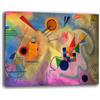 Printerland Quadro Moderno Soggiorno stile KANDINSKY untitled 2 Quadri moderni Astratti da Parete XXL grande Stampa su tela Canvas Decorazione Murale muro Arredo Camera da letto Cucina (20, 30x40 cm)