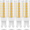 Generic G9 LED Lampadina 8W, 8W equivalente a 80W alogeno, 4pcs LED lampadine, 800LM, AC100V-240V, 360 ° Angolo di Fascio per l'illuminazione Domestica(Warm White 3000k)