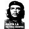 KUSTOM ART Poster Decorativo da Parete Ernesto Che Guevara Hasta la Victoria Siempre Stampa Artistica su Carta Patinata 42x30 cm Senza Cornice