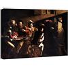 canvashop Quadri Moderni Soggiorno Caravaggio San Matteo 70x50 Cm Quadro Camera da Letto Stampe da Parete Su Tela Canvas Arte Famosi