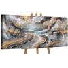 YS-Art Dipinto Acrilico Originale | Paesaggio Marino Astratto